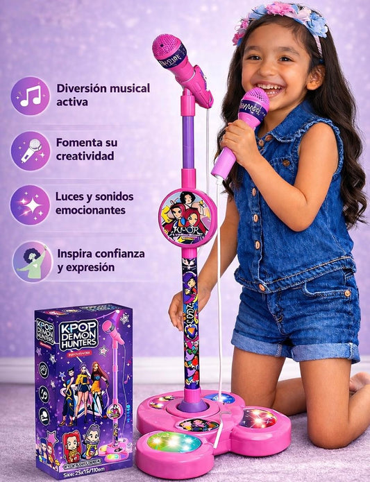 Micrófono Karaoke Infantil K-POP ⭐ El favorito de las niñas.