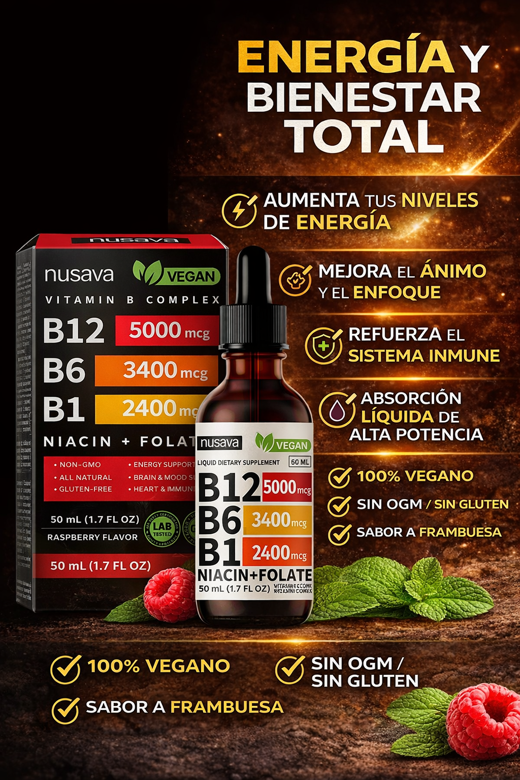 Vitamina B12 Complex (B12, B6, B1)